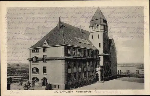 Ak Rotthausen Gelsenkirchen Westfalen, Kaiserschule