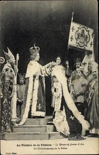 Ak Nancy Meurthe et Moselle, Im Theatre de la Passion, Das Drama von Jeanne d'Arc, Die Krönung