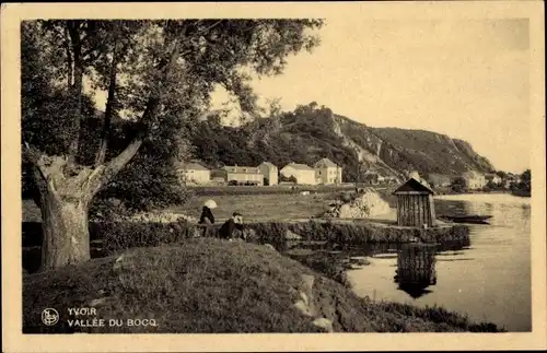Ak Yvoir sur Meuse Wallonien Namur, Vallee du Bocq