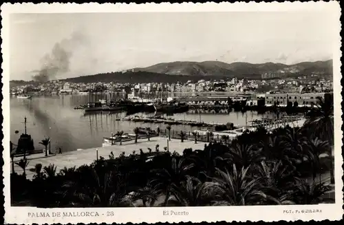 Ak Palma de Mallorca Balearen, Hafen