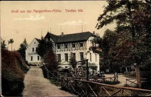 Ak Naußlitz Roßwein in Sachsen, Margarethenmühle