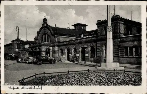 Ak Erfurt in Thüringen, Hauptbahnhof