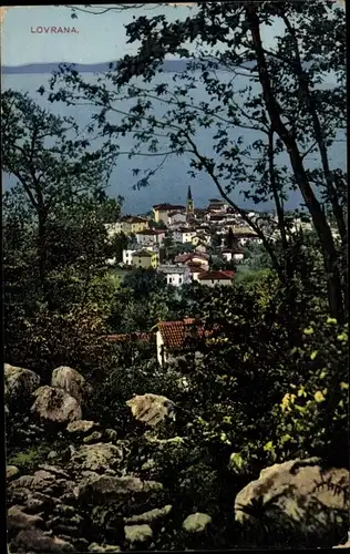 Ak Lovrana Lovran Laurana Kroatien, Panorama