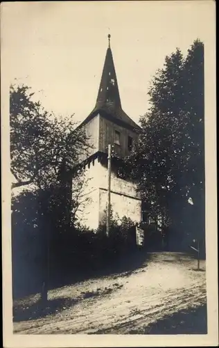 Ak Hronov nad Metují Hronow Reg. Königgrätz, Kirchturm, Turmuhr