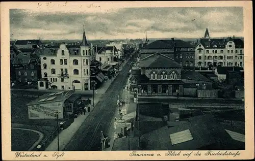 Ak Westerland auf Sylt, Panorama, Friedrichstraße