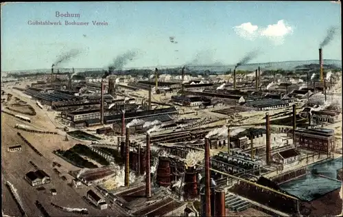 Ak Bochum, Gußstahlwerk Bochumer Verein, Fabrikanlage, Industriegebiet