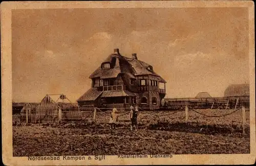 Ak Nordseebad Kampen auf Sylt, Blick auf das Künstlerheim Ulenkamp