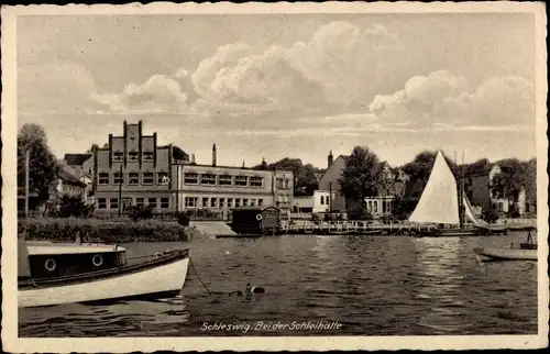 Ak Schleswig in Schleswig Holstein, Partie bei der Schleihalle