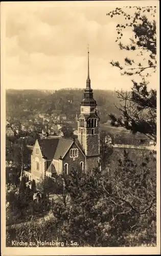 Ak Hainsberg Freital in Sachsen, Kirche