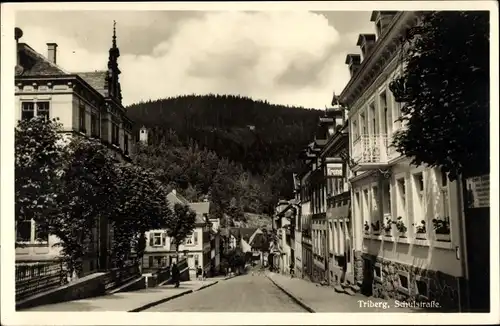 Ak Triberg im Schwarzwald, Schulstraße