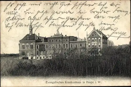 Ak Haspe Hagen Westfalen, Evangelisches Krankenhaus