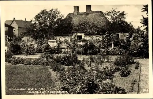 Ak Wyk auf Föhr Nordfriesland, Friesenhaus am Kurhausgarten