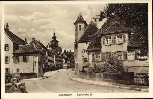Ak Crailsheim in Baden Württemberg, Langestraße