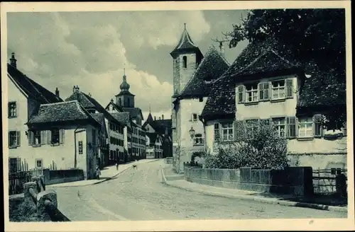 Ak Crailsheim in Baden Württemberg, Langestraße