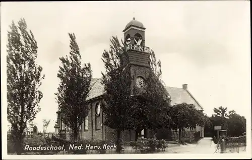 Ak Roodeschool Groningen Niederlande, Ned. Rev. Kirche