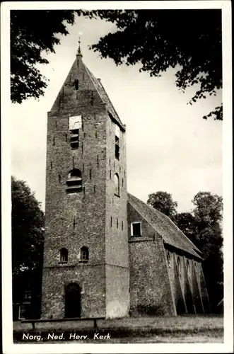 Ak Norg Drenthe, Ned. Rev. Kirche