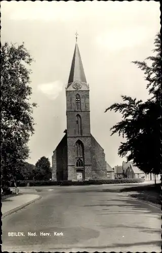 Ak Beilen Drenthe Niederlande, Ned. Rev. Kirche