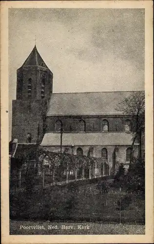 Ak Poortvliet Zeeland, Kirche