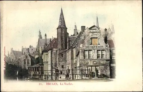 Ak Brügge Brügge Flandern Westflandern, Die Kuh