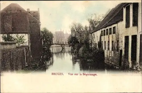 Ak Brügge Brügge Flandern Westflandern, Blick auf den Beginenhof