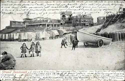 Ak Zandvoort Nordholland Niederlande, Strand