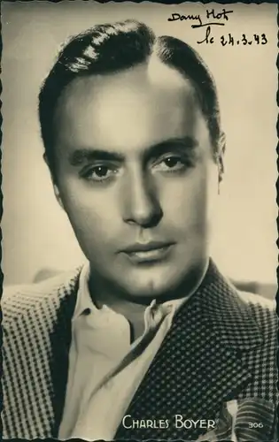 Ak Schauspieler Charles Boyer, Portrait