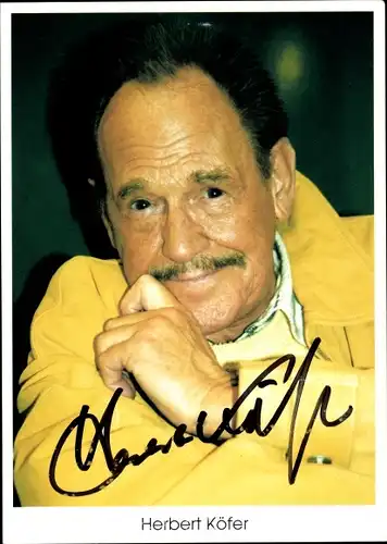 Ak Schauspieler Herbert Köfer, Portrait, Autogramm