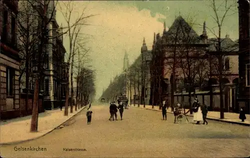 Ak Gelsenkirchen im Ruhrgebiet, Kaiserstraße