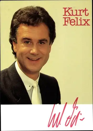 Ak Schauspieler Kurt Felix, Portrait, Autogramm