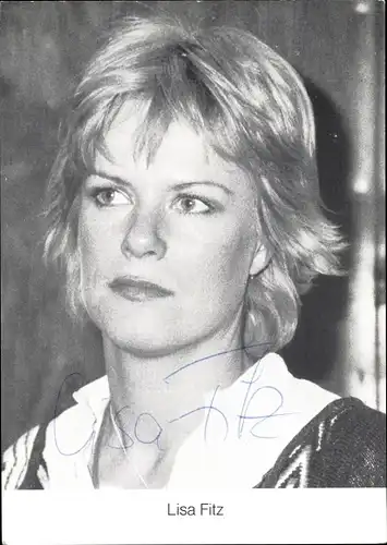 Ak Schauspielerin Lisa Fitz, Portrait, Autogramm