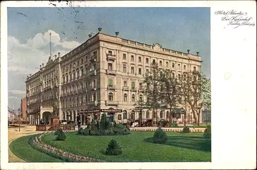 Ak Berlin Mitte, Wilhelmplatz, Hotel Atlantic, Der Kaiserhof