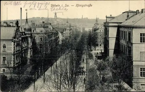 Ak Döbeln Sachsen, Königstraße