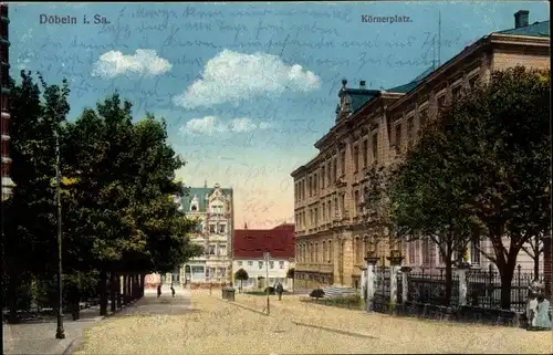 Ak Döbeln Sachsen, Körnerplatz