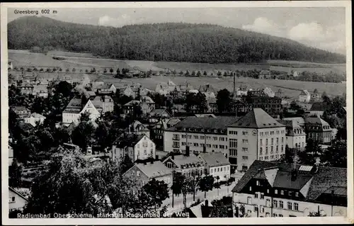 Ak Oberschlema Bad Schlema im Erzgebirge, Teilansicht, Gleesberg