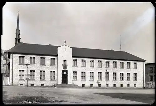 6 Glas Negative Essen im Ruhrgebiet, Gaststätte, Kirche, Hauptstraße