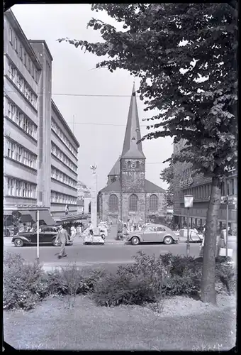 6 Glas Negative Essen im Ruhrgebiet, Gaststätte, Kirche, Hauptstraße