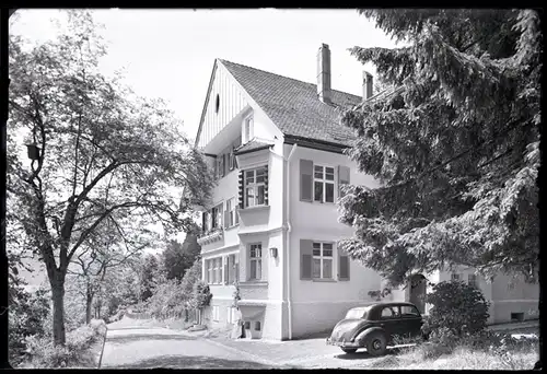 4 Glas Negative Isny im Allgäu, Sanatorium Überruh, Außenansicht