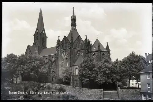 6 Glas Negative Steele Essen im Ruhrgebiet, Straße, Denkmal, Kirche