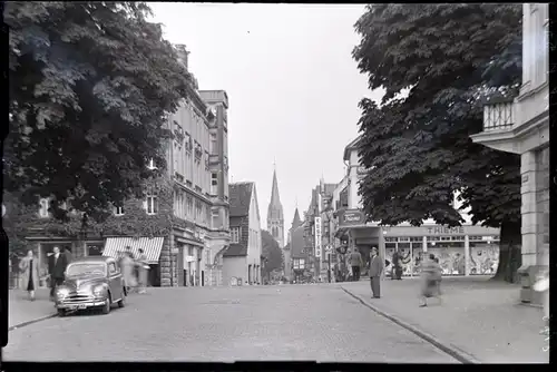 6 Glas Negative Detmold in Nordrhein Westfalen, Park, Einkaufsstraße, Bach