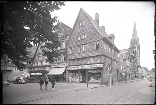6 Glas Negative Detmold in Nordrhein Westfalen, Park, Straße, Fluss