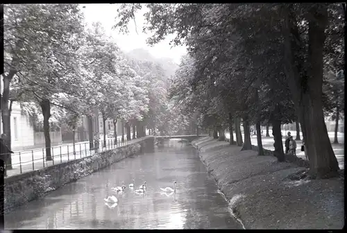 6 Glas Negative Detmold in Nordrhein Westfalen, Park, Straße, Fluss