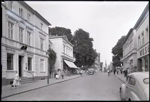 6 Glas Negative Detmold in Nordrhein Westfalen, Kirche, Park, Straße