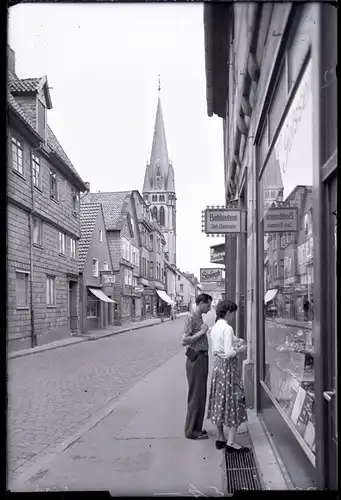 6 Glas Negative Detmold in Nordrhein Westfalen, Hotel, Geschäft, Straße