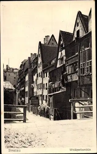 Ak Wrocław Breslau in Schlesien, Weißgerberrohle