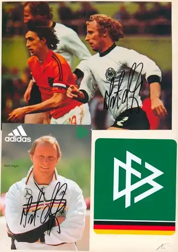 Ak Fußballer Berti Vogts, Portrait, Autogramm
