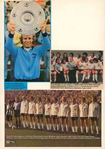 Ak Fußballer Berti Vogts, Portrait, Autogramm