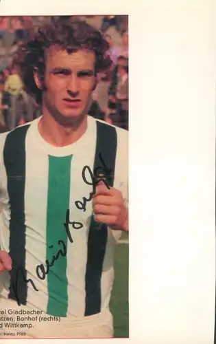 Ak Fußballer Rainer Bonhof, Borussia Mönchengladbach, Portrait, Autogramm