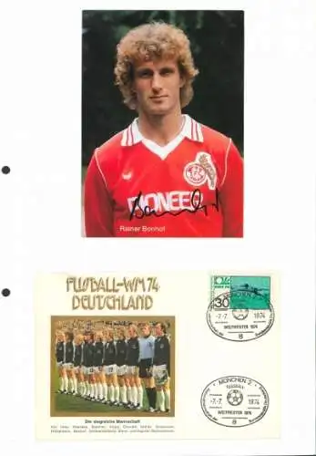 Ak Fußballer Rainer Bonhof, Portrait, Autogramm