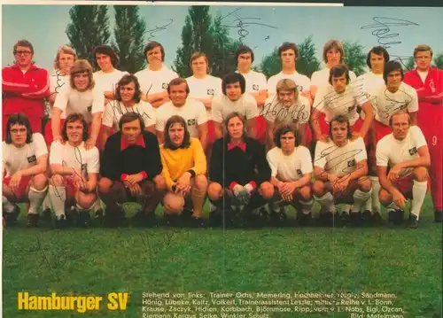 Ak Fußballmannschaft, Hamburger SV, Memerling, Brydenbach, Kinder, Autogramme