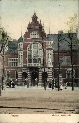 Ak Hamburg Altona, General Kommando